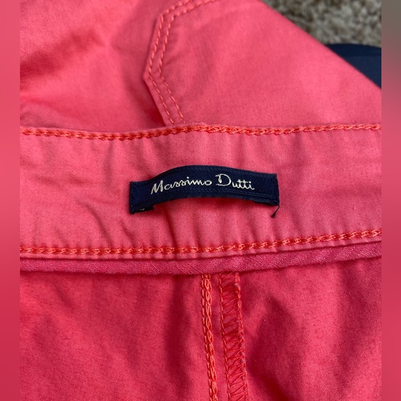 Massimo Dutti Orange-coral pants. - Picture 9 of 11